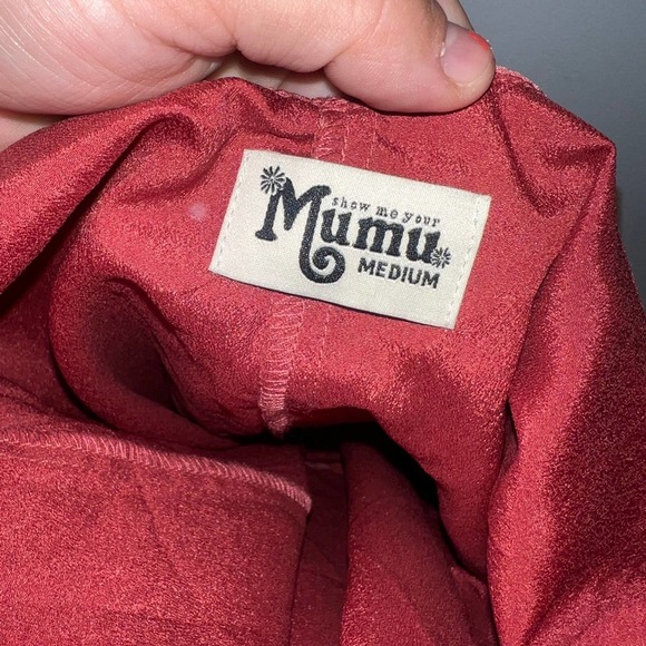 Show me your mumu rebel rompers sangria silky dots in pink size med - Picture 7 of 9